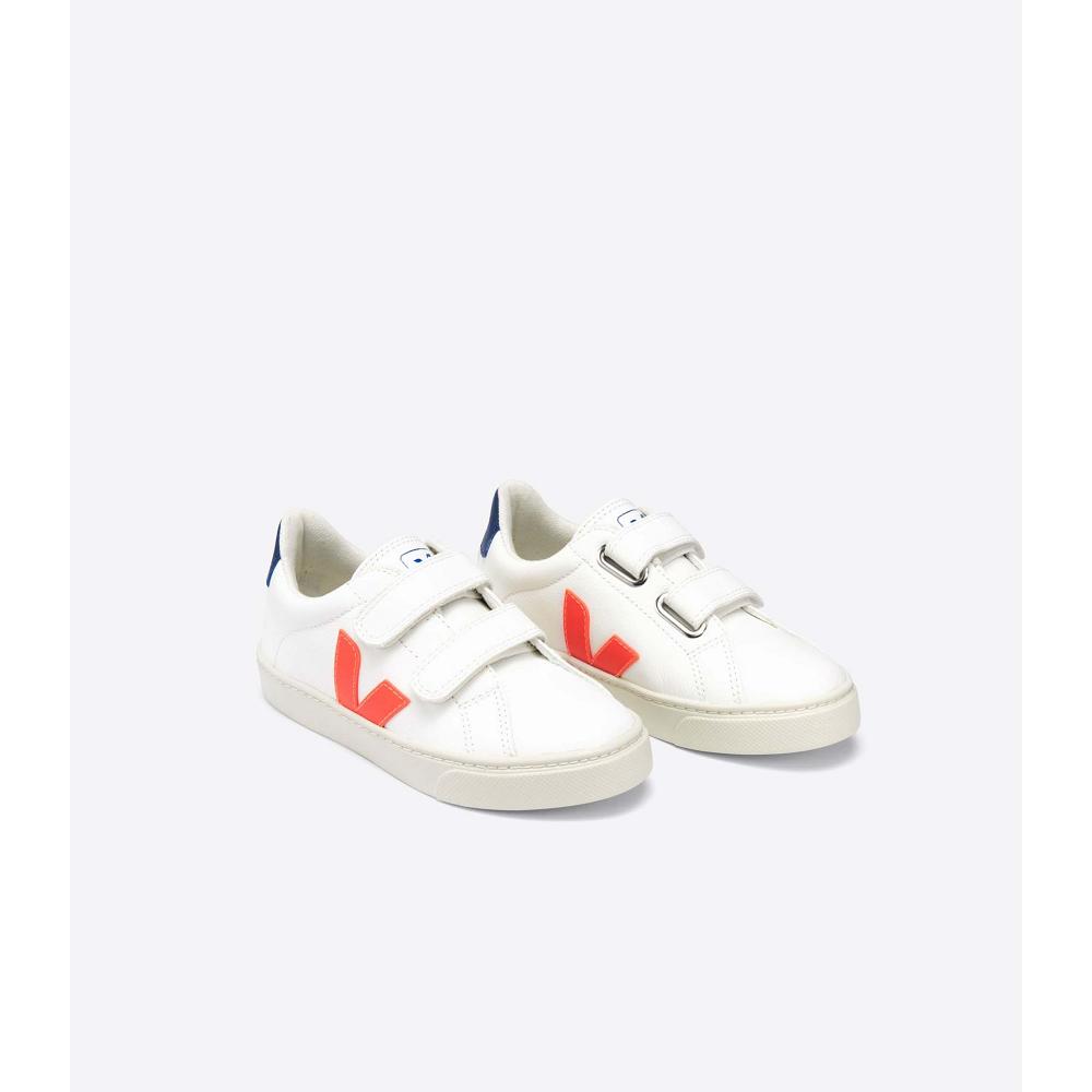 Veja ESPLAR CHROMEFREE Kids' Sneakers White/Orange/Navy | CA 834AHK